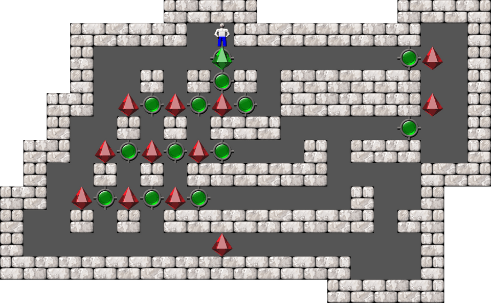 Sokoban Secundus gradus ad Olympo level 36